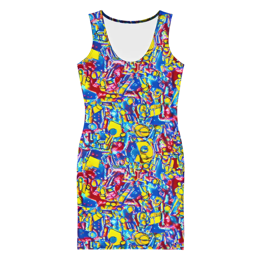 Radiant Disorder on Bodycon Dress — Front