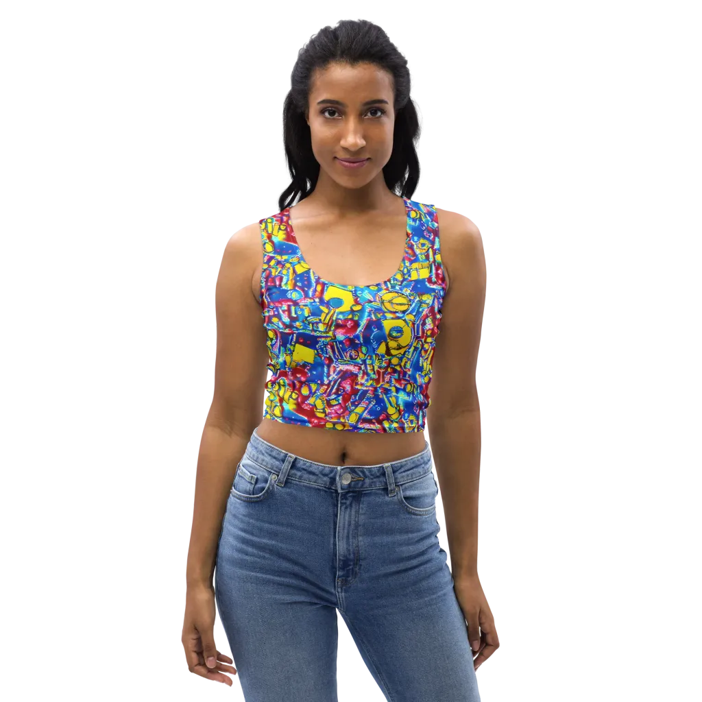 Radiant Disorder on Crop Top — Front