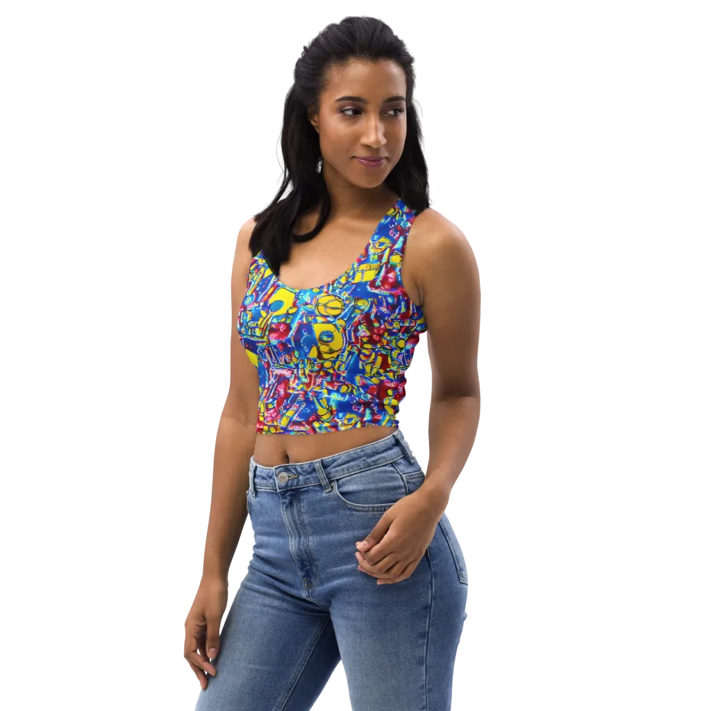 Radiant Disorder on Crop Top — Left Front