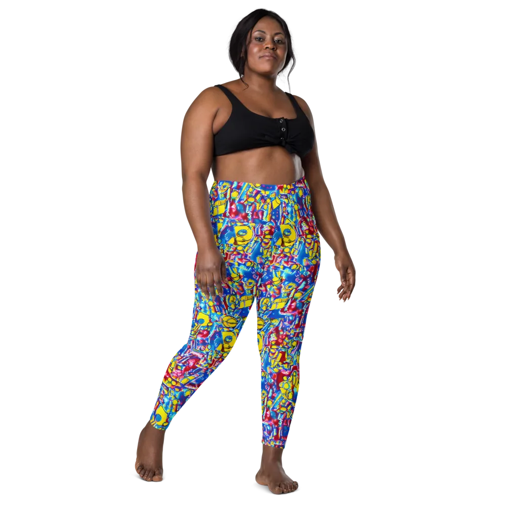 Radiant Disorder on Leggings with Pockets — Front