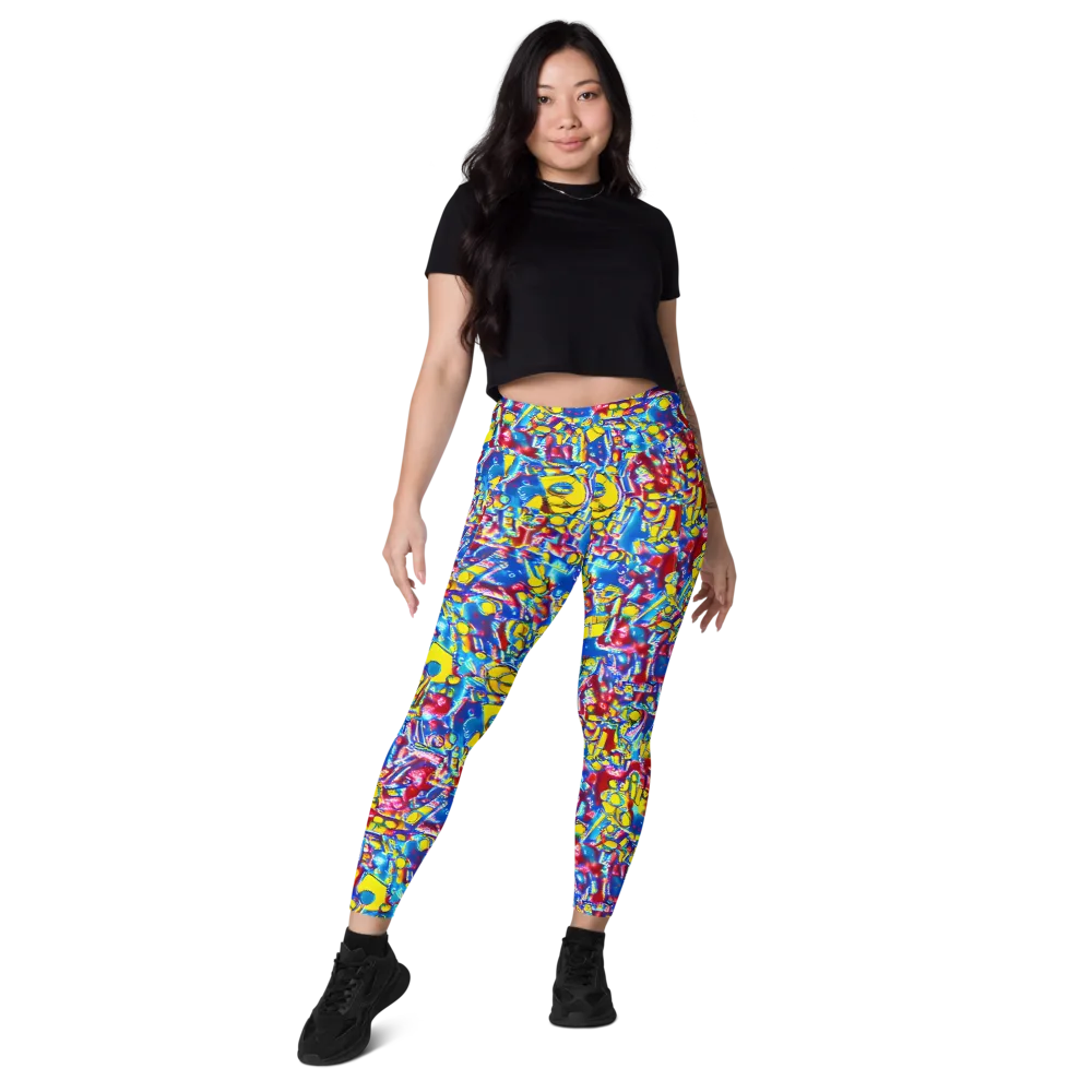 Radiant Disorder on Leggings with Pockets — Front