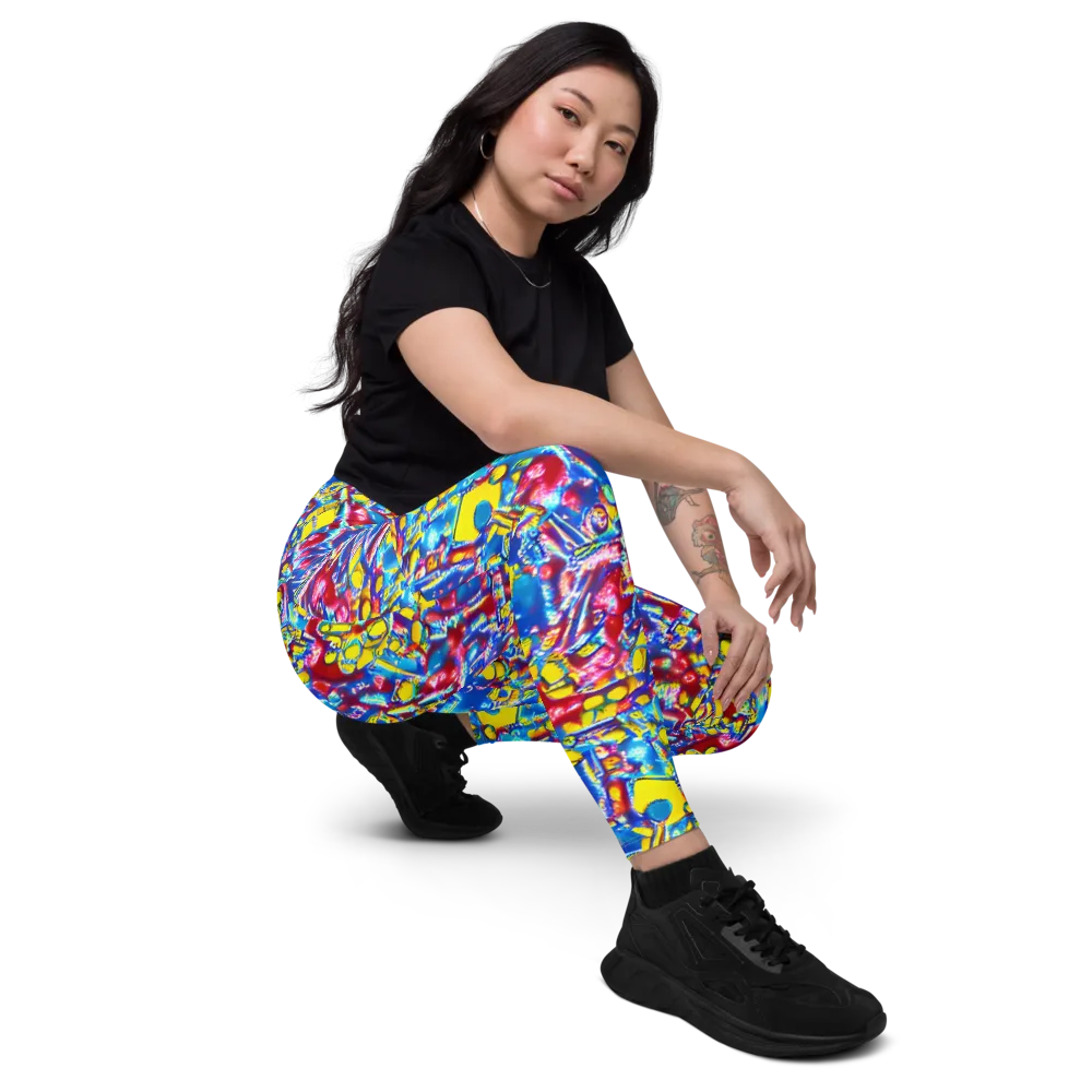 Radiant Disorder on Leggings with Pockets — Right Front