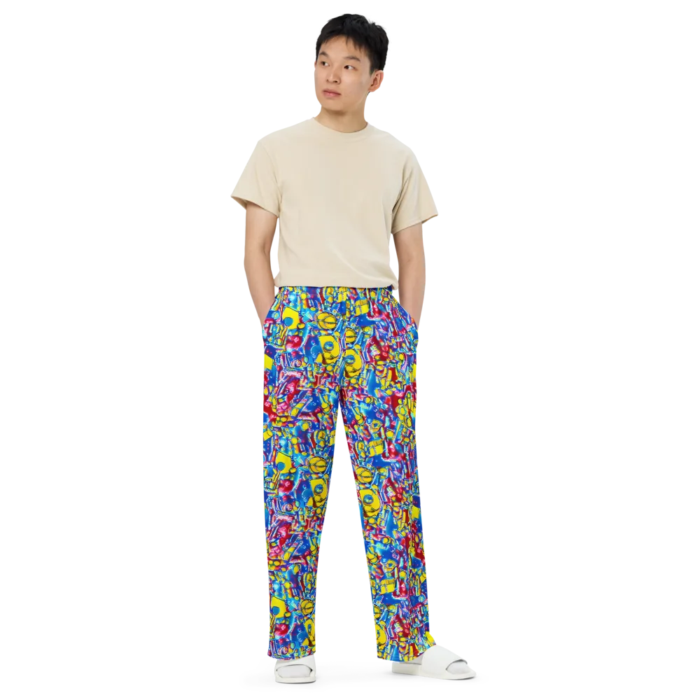 Radiant Disorder on Wide-Leg Pants — Front