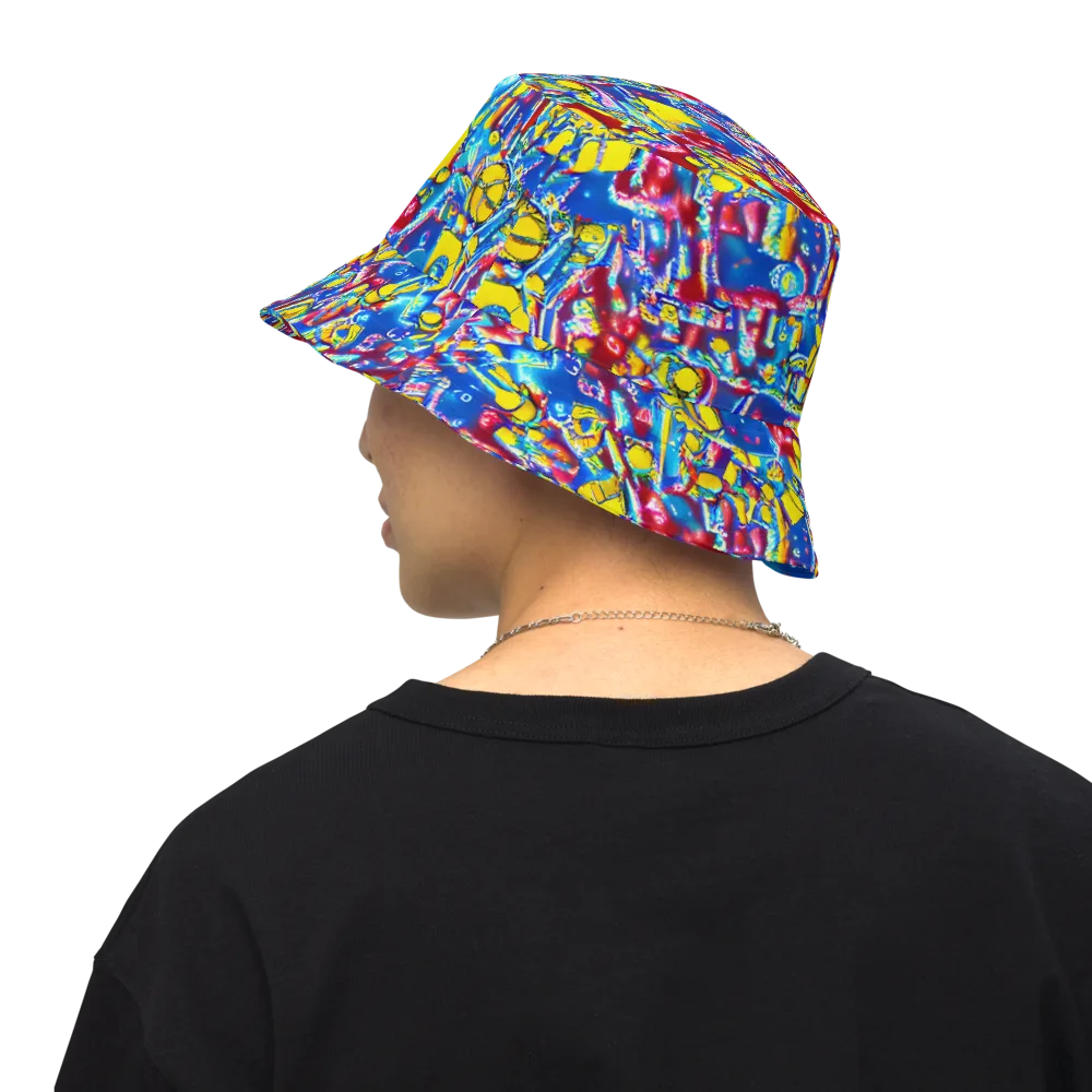 Radiant Disorder on Reversible Bucket Hat — Back Inside