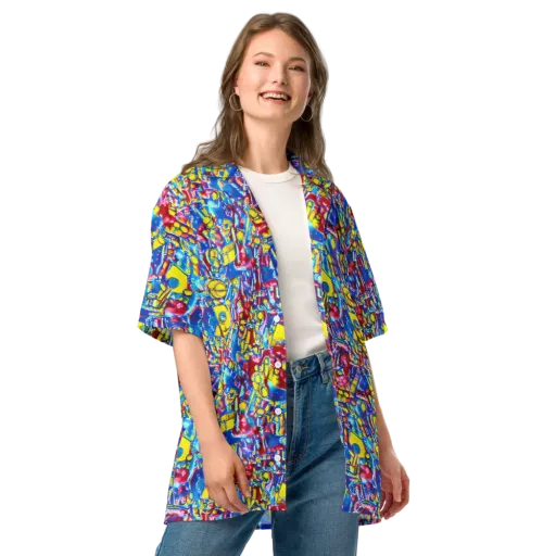 Radiant Disorder on a Button Shirt
