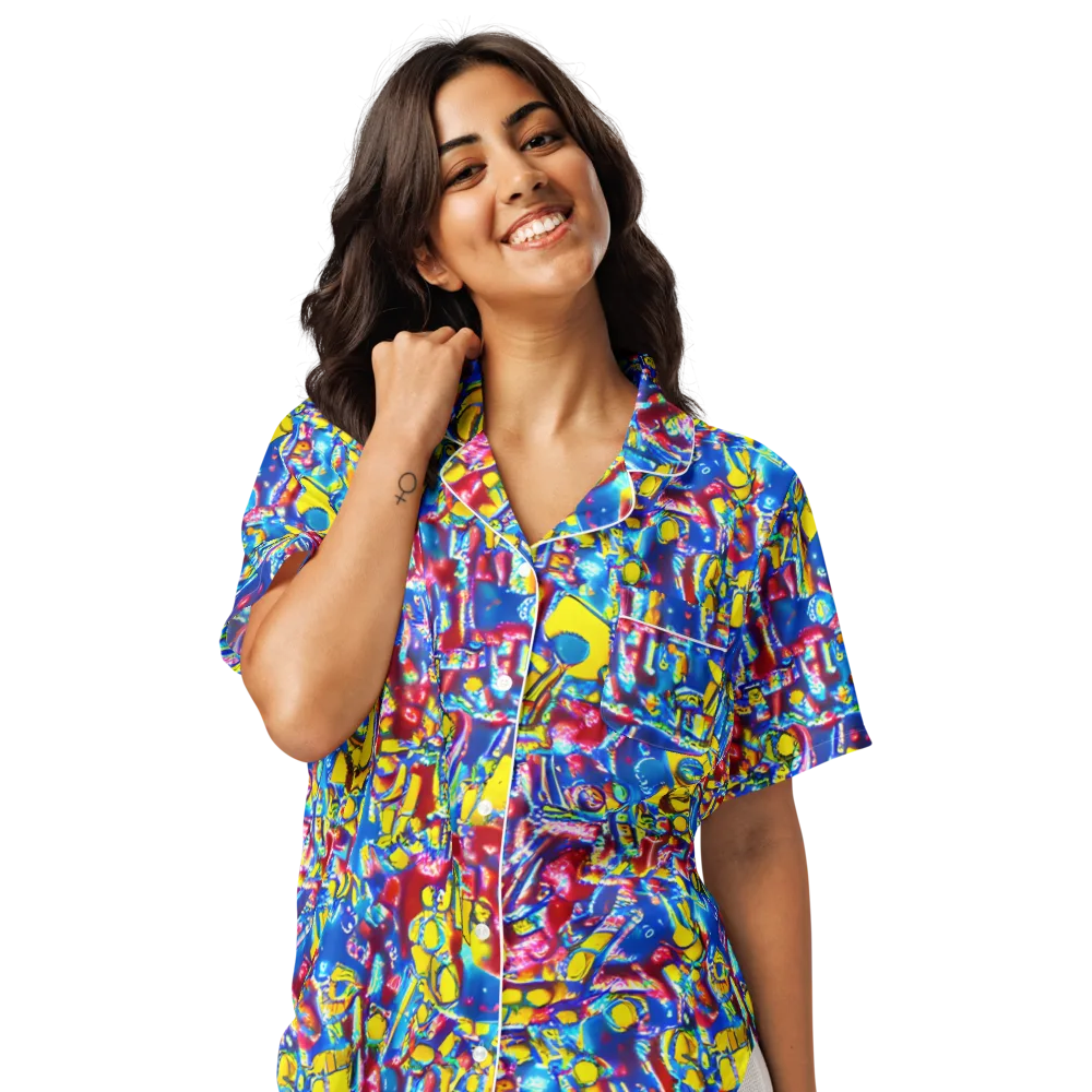 Radiant Disorder on Women's Short Sleeve Pajama Top — Front