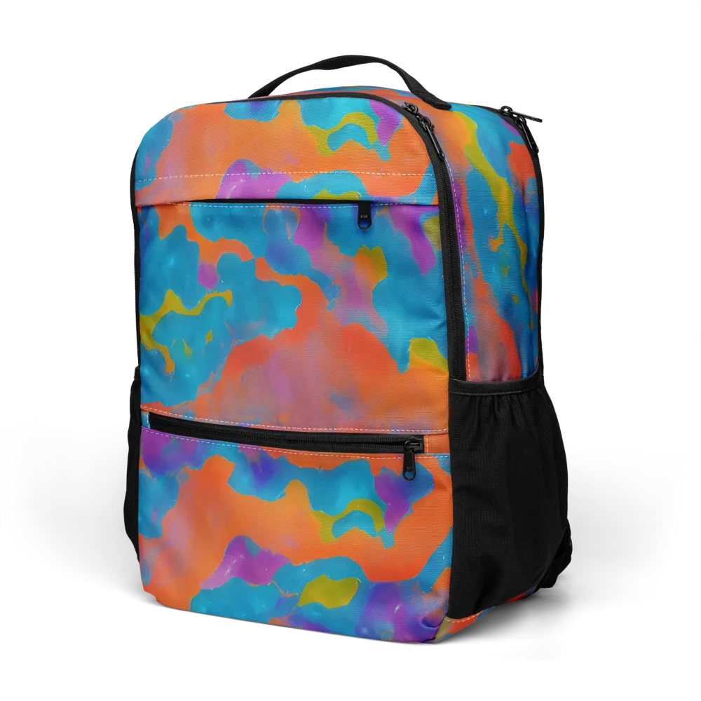 Chromatic Tidal Wave on Utility Backpack — Left Front