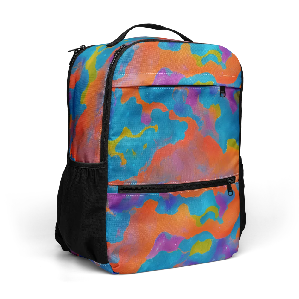 Chromatic Tidal Wave on Utility Backpack — Right Front