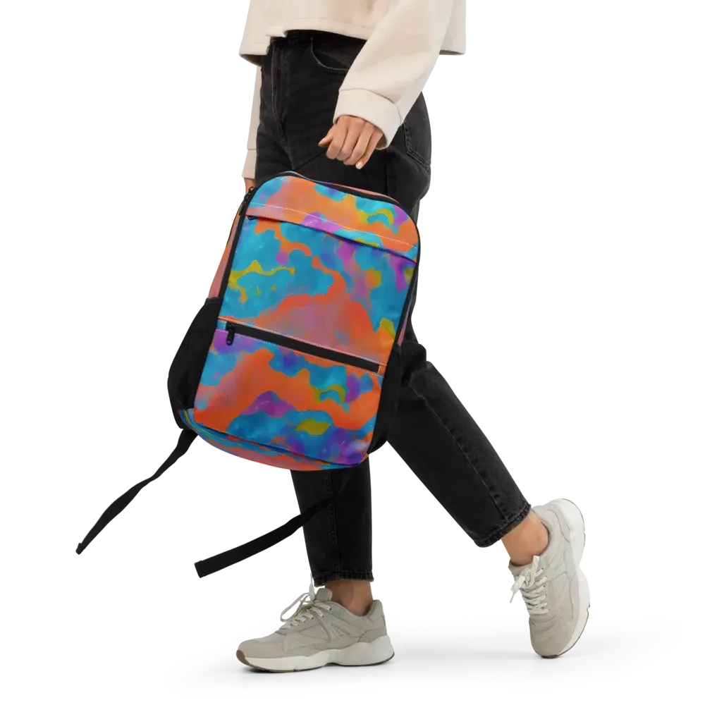 Chromatic Tidal Wave on Utility Backpack — Front