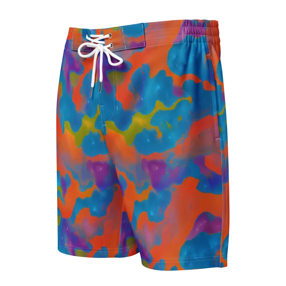 Chromatic Tidal Wave on Men's Board Shorts — Front