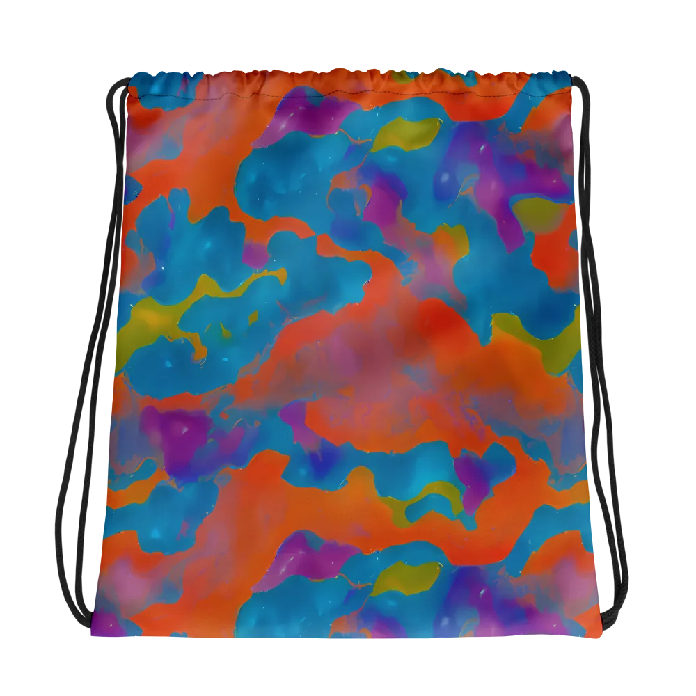 Chromatic Tidal Wave on Drawstring Bag — Photo