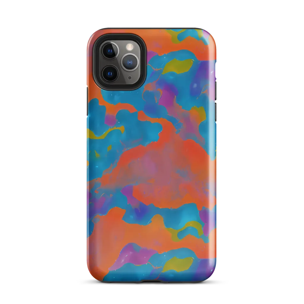 Chromatic Tidal Wave on Tough Case for iPhone® — Front