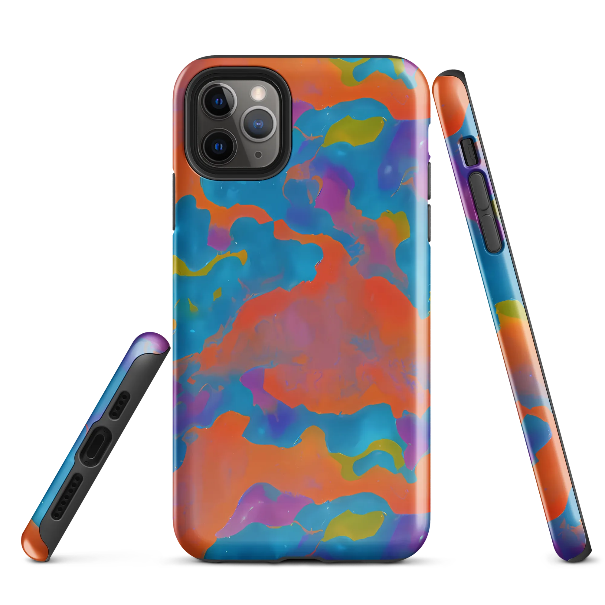 Chromatic Tidal Wave on Tough Case for iPhone® — Front