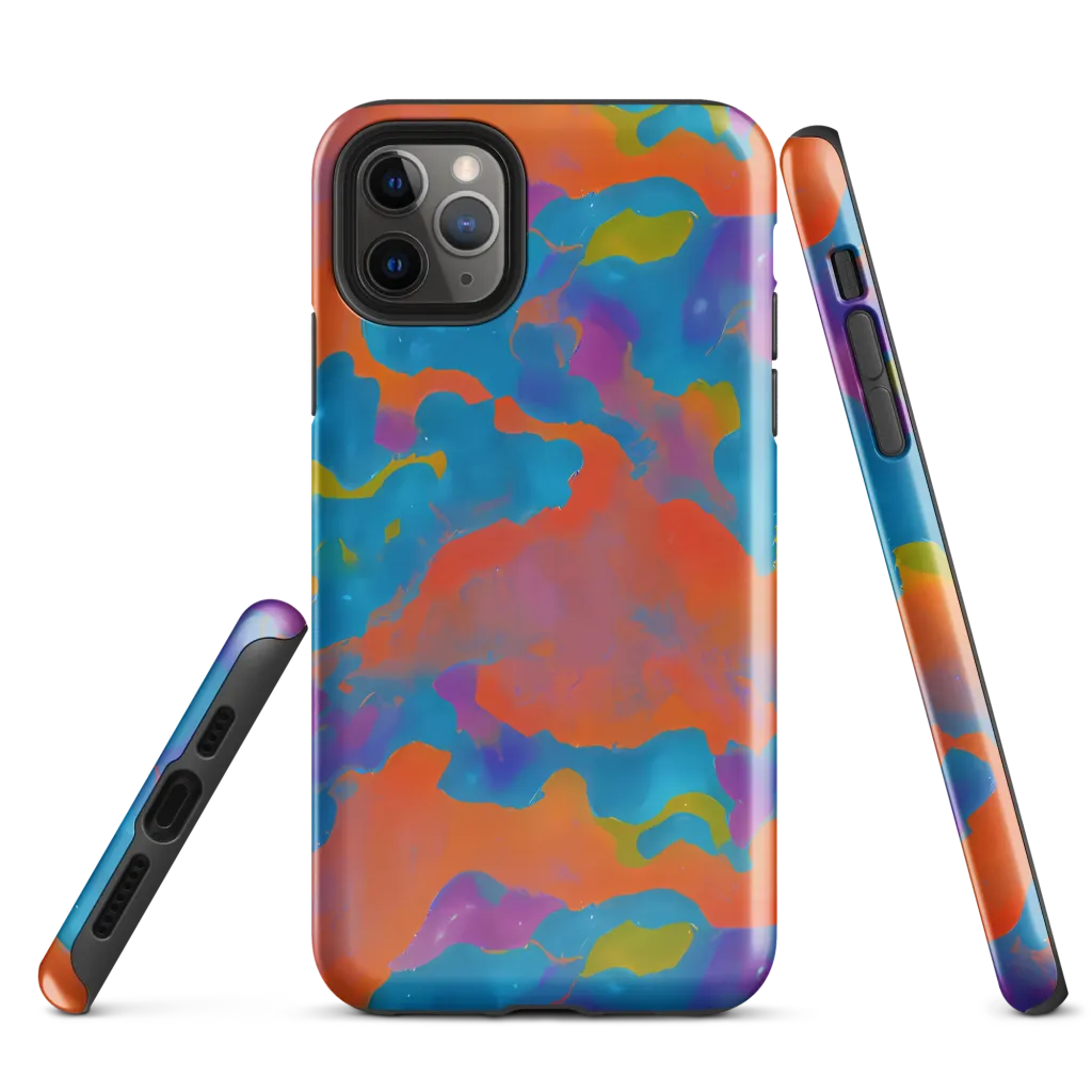 Chromatic Tidal Wave on Tough Case for iPhone® — Front