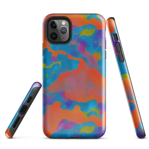 Chromatic Tidal Wave on a Tough Case for iPhone®