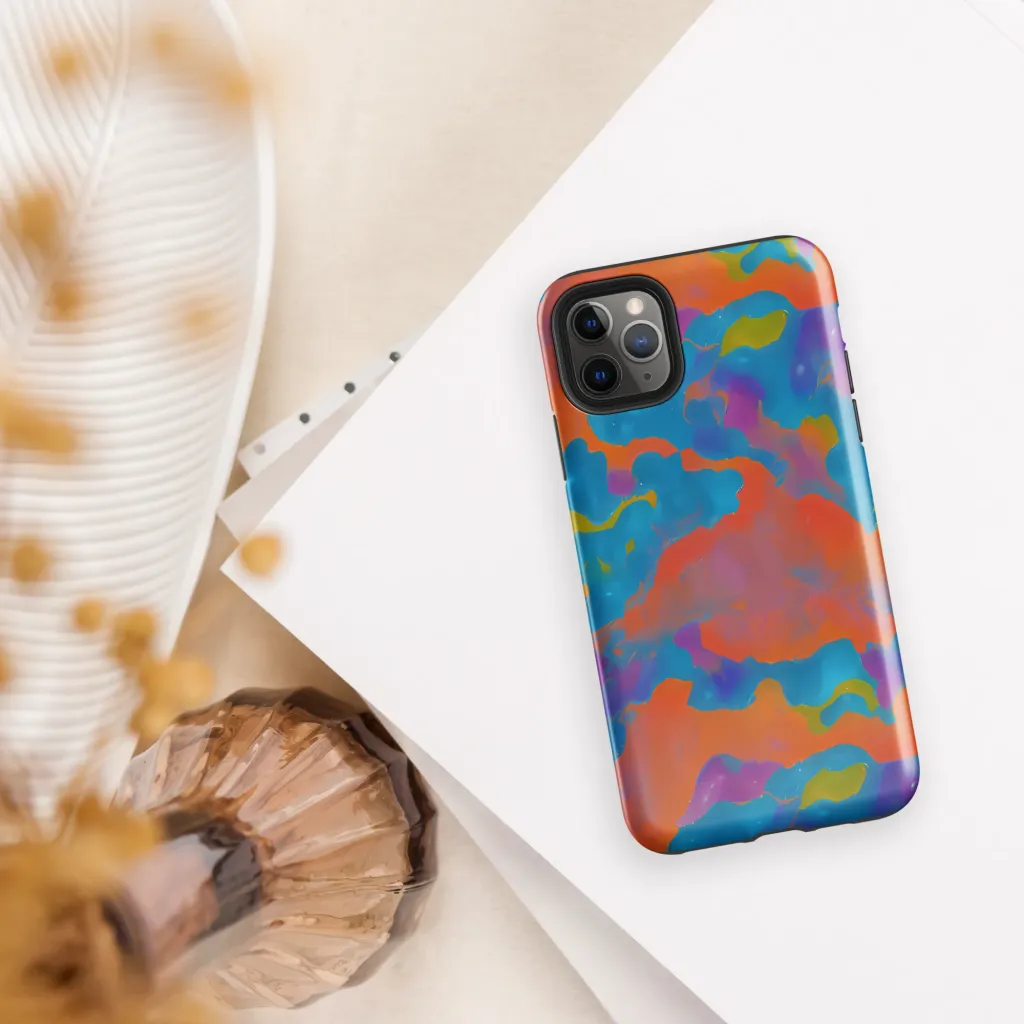 Chromatic Tidal Wave on Tough Case for iPhone® — Front