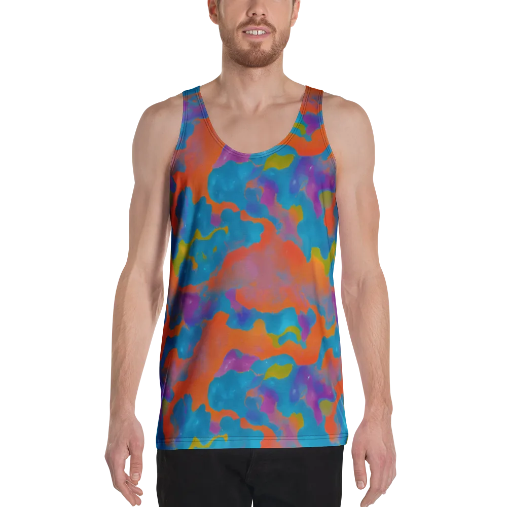 Chromatic Tidal Wave on Men's Tank Top — Front