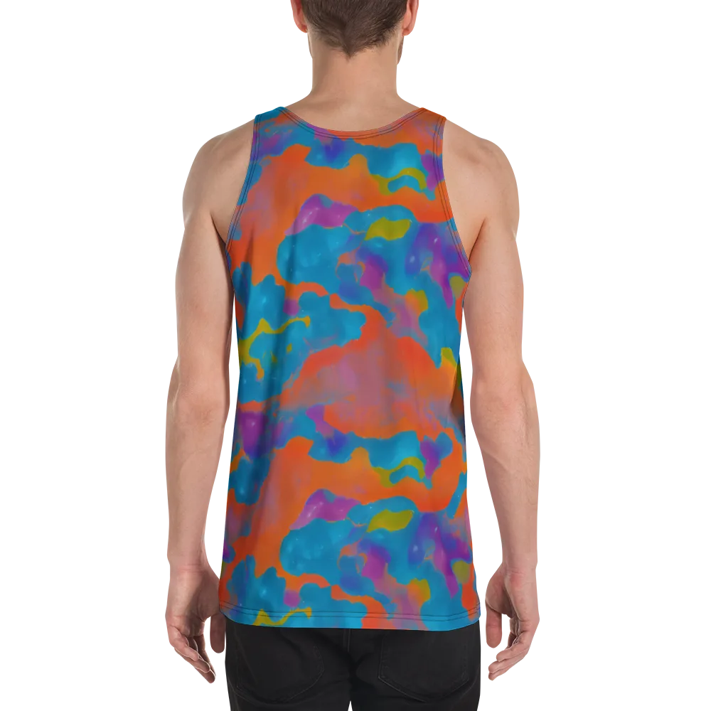 Chromatic Tidal Wave on Men's Tank Top — Back