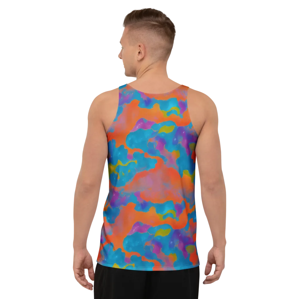 Chromatic Tidal Wave on Men's Tank Top — Back
