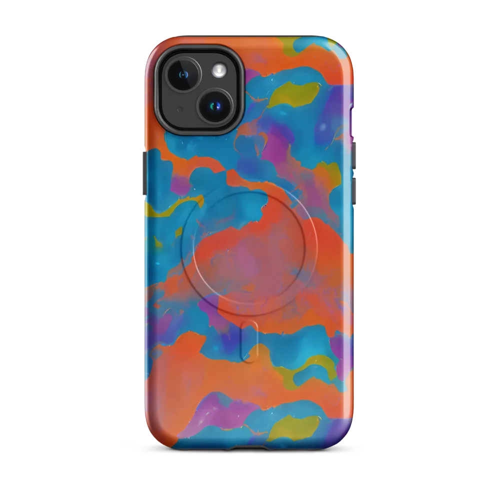 Chromatic Tidal Wave on MagSafe Tough Case for iPhone® — Front