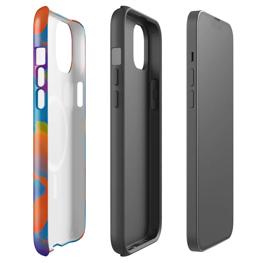Chromatic Tidal Wave on MagSafe Tough Case for iPhone® — Front