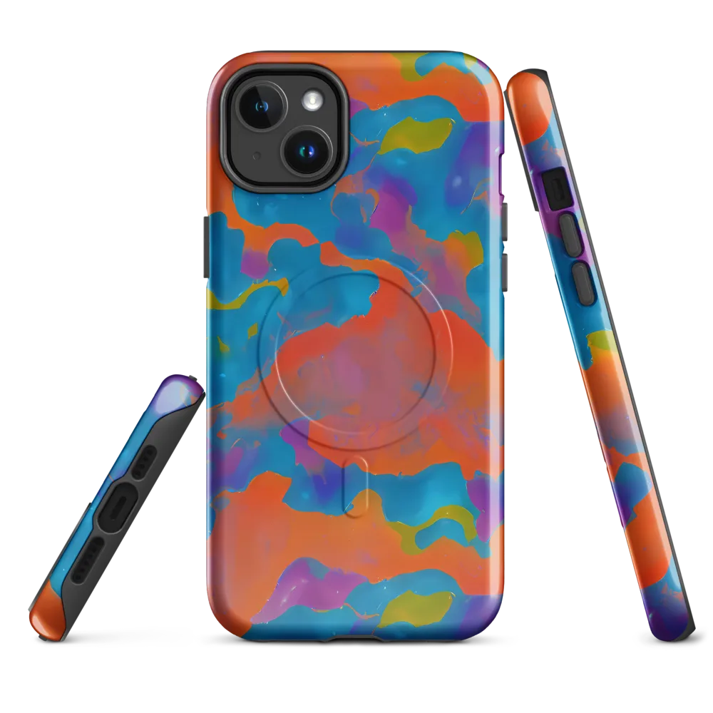 Chromatic Tidal Wave on MagSafe Tough Case for iPhone® — Front