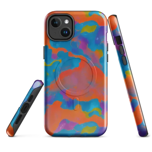 Chromatic Tidal Wave on a MagSafe Tough Case for iPhone®