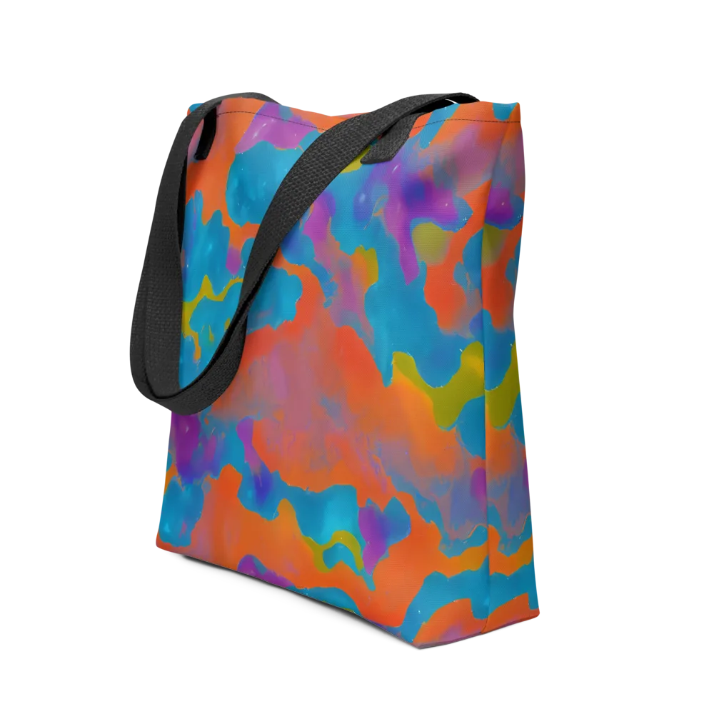 Chromatic Tidal Wave on Tote Bag — Front