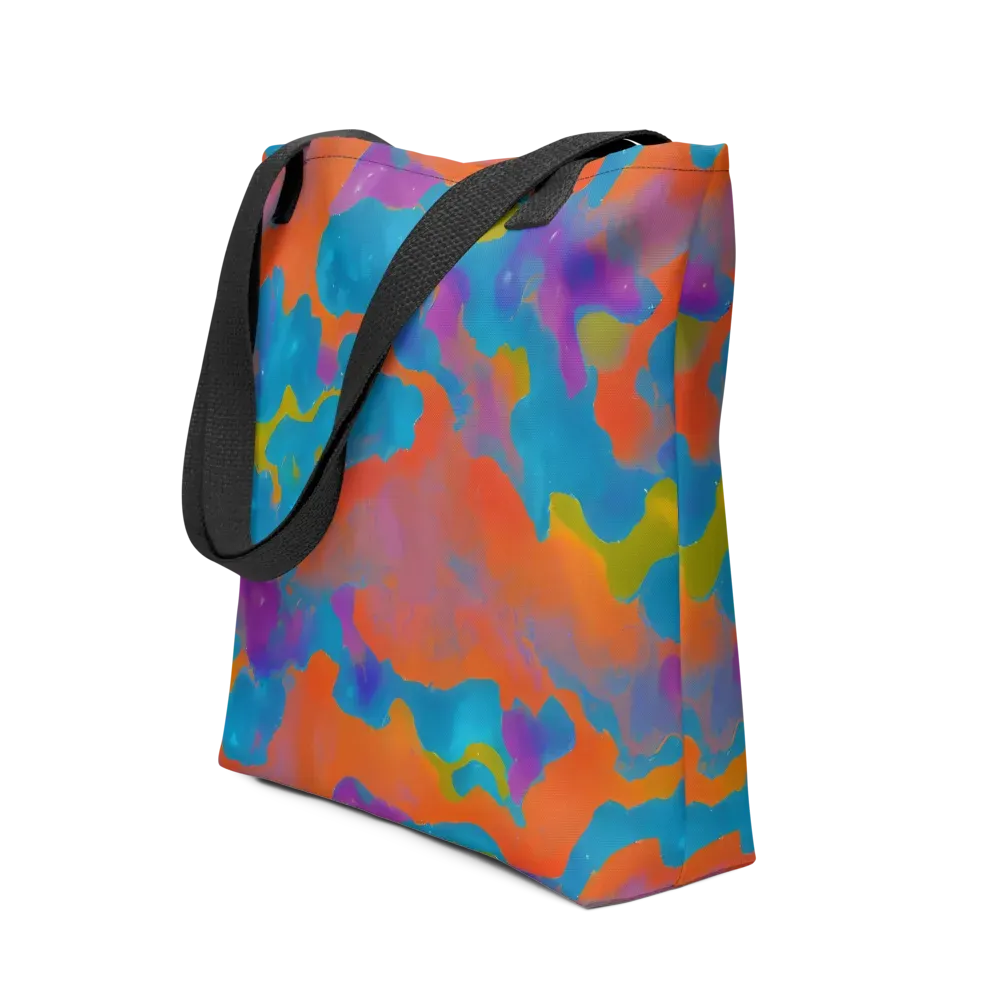 Chromatic Tidal Wave on Tote Bag — Front