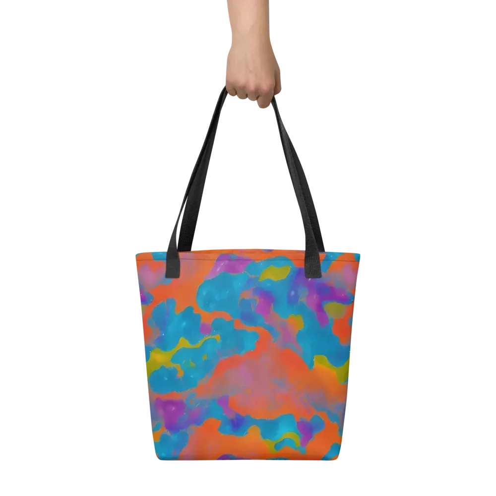 Chromatic Tidal Wave on Tote Bag — Front