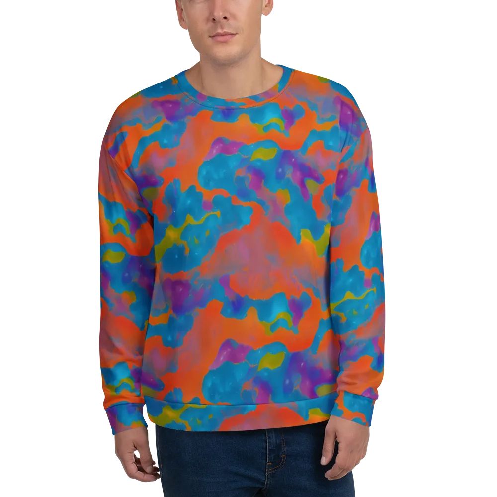 Chromatic Tidal Wave on Sweatshirt — Front