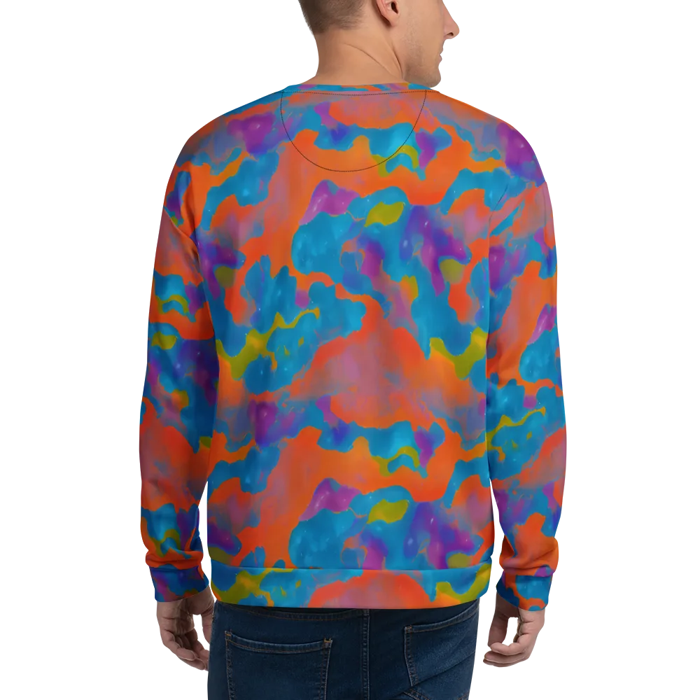 Chromatic Tidal Wave on Sweatshirt — Back