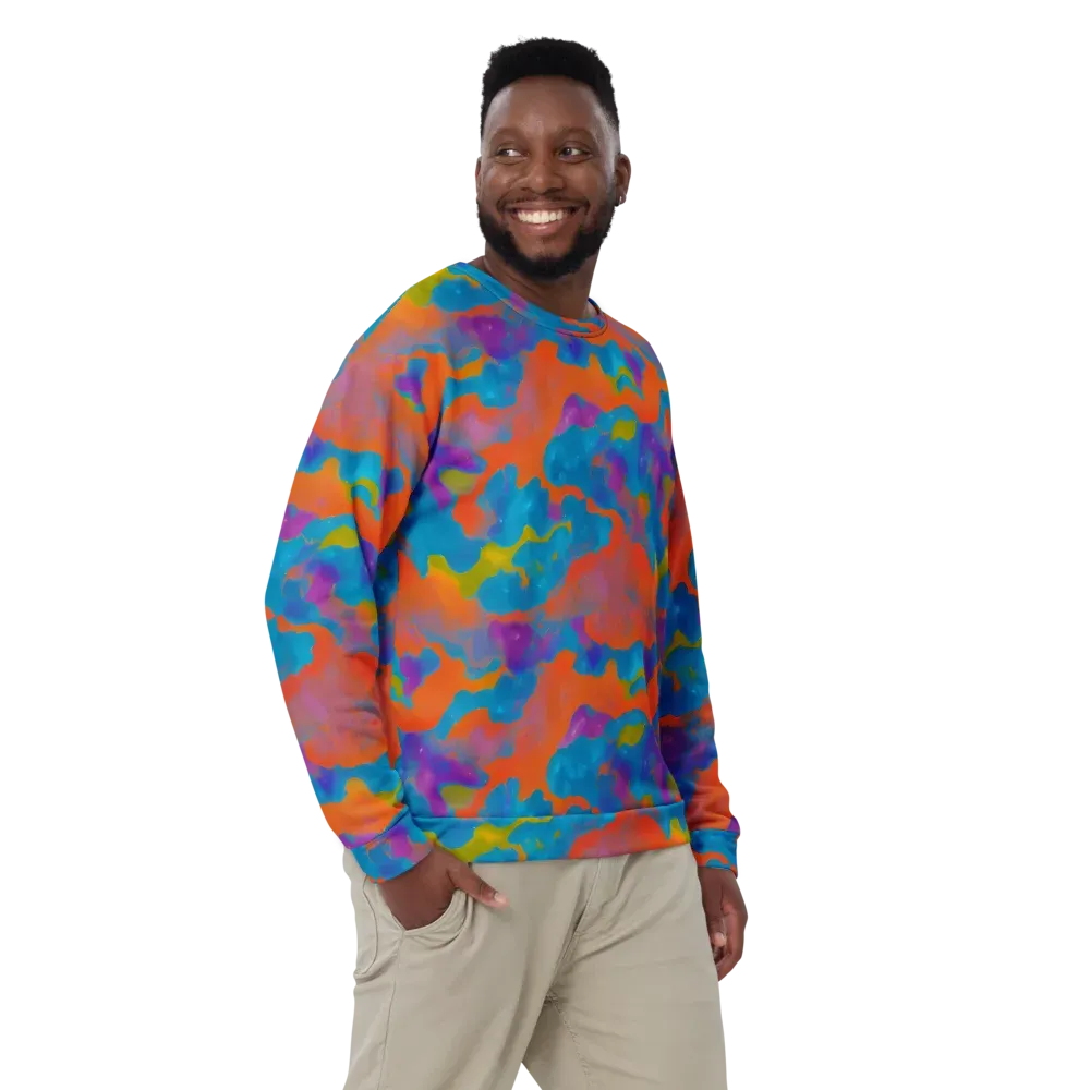 Chromatic Tidal Wave on Sweatshirt — Front