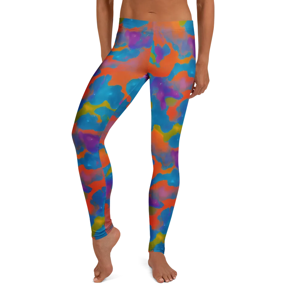 Chromatic Tidal Wave on Leggings — Front