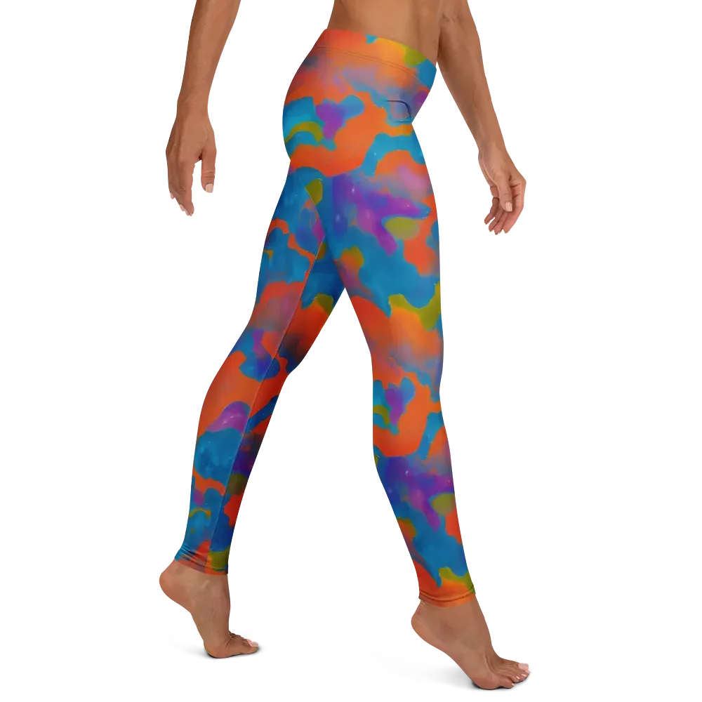 Chromatic Tidal Wave on Leggings — Right