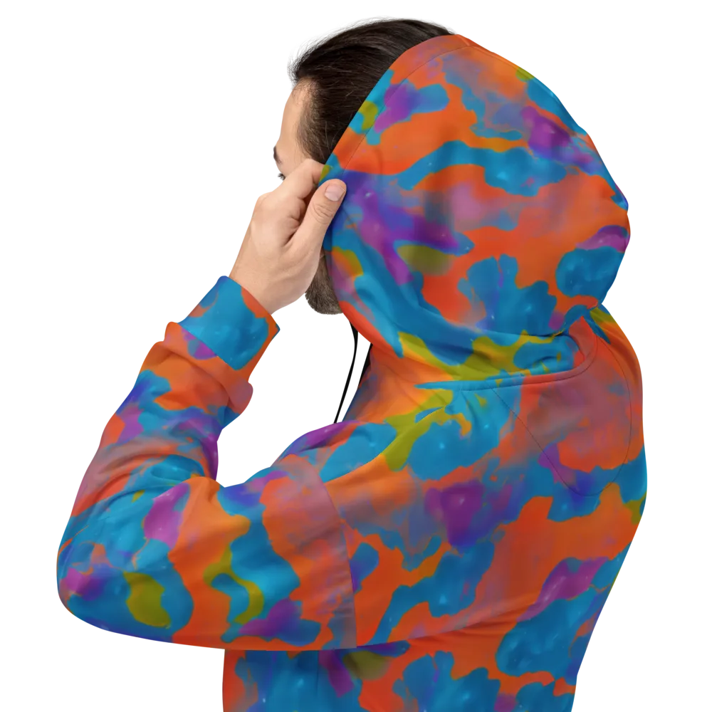Chromatic Tidal Wave on Hoodie — Back