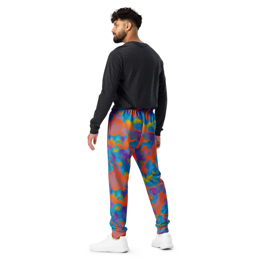 Chromatic Tidal Wave on Men's Joggers — Back