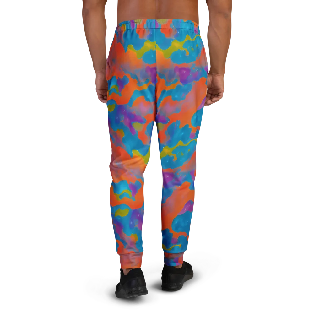 Chromatic Tidal Wave on Men's Joggers — Back