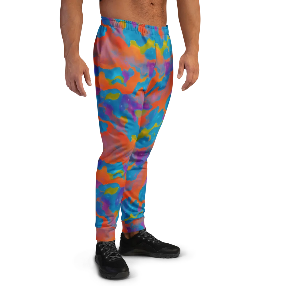 Chromatic Tidal Wave on Men's Joggers — Right