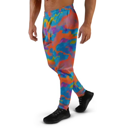 Chromatic Tidal Wave on a Men's Joggers
