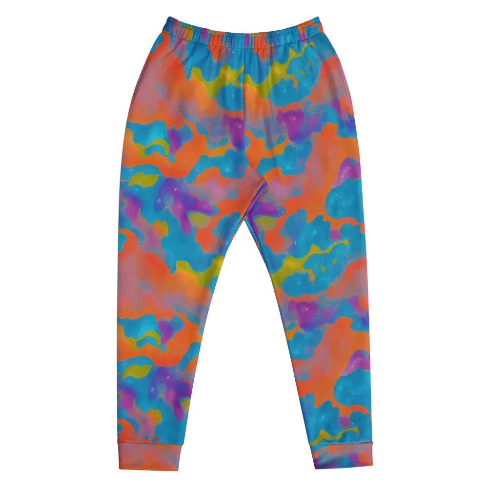 Chromatic Tidal Wave on Men's Joggers — Front