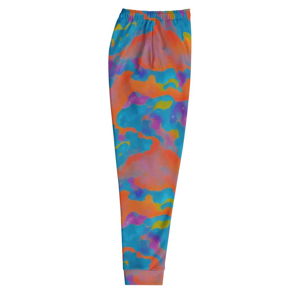 Chromatic Tidal Wave on Men's Joggers — Right
