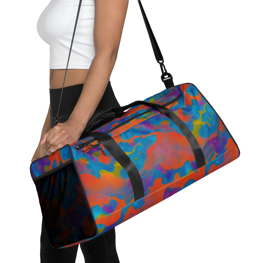 Chromatic Tidal Wave on Duffle Bag — Front
