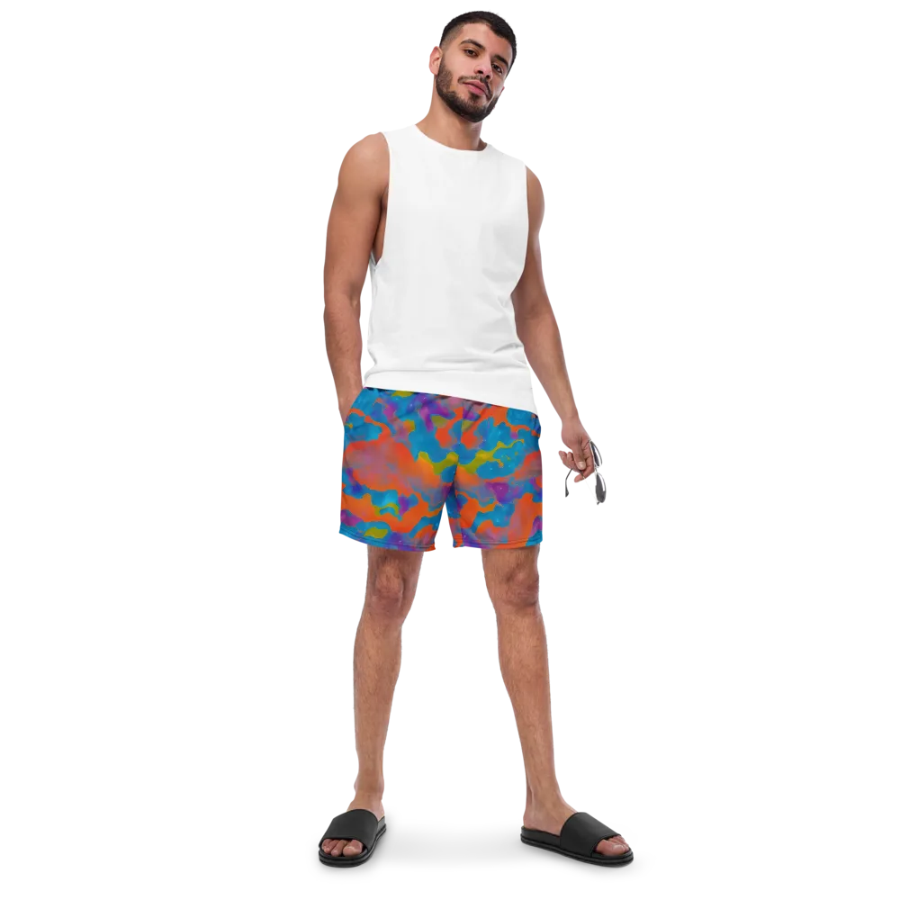 Chromatic Tidal Wave on Swim Trunks — Front