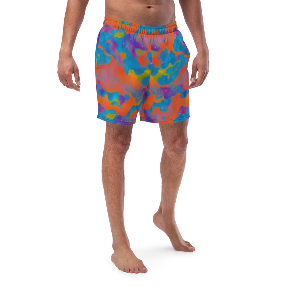 Chromatic Tidal Wave on Swim Trunks — Front