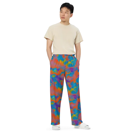 Chromatic Tidal Wave on a Wide-Leg Pants