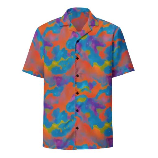 Chromatic Tidal Wave on a Button Shirt