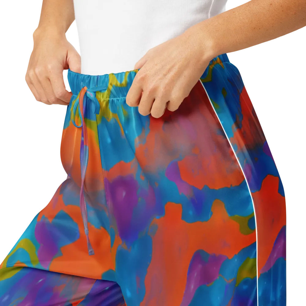 Chromatic Tidal Wave on Women's Pajama Pants — Product details