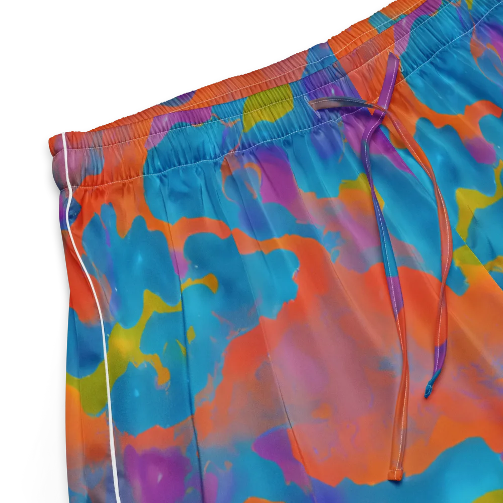 Chromatic Tidal Wave on Women's Pajama Shorts — Product details