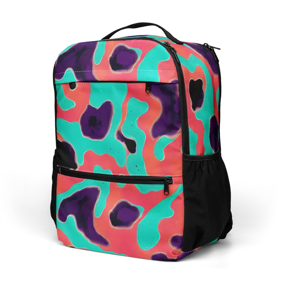 Aubergine Tide on Utility Backpack — Left Front